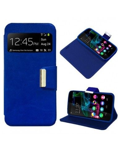 Funda libro soporte TPU Wiko Ridge 4G azul