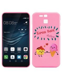 Carcasa TPU Huawei P9 diseño emoticonos Dulce