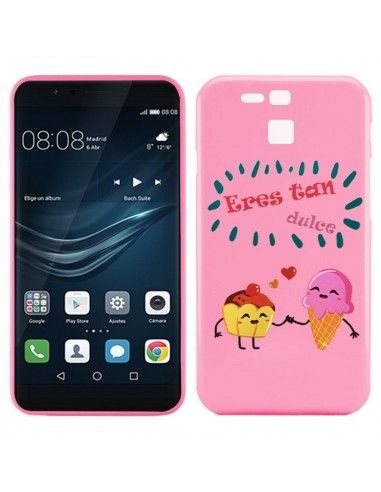 Carcasa TPU Huawei P9 diseño emoticonos Dulce