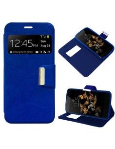 Funda libro soporte TPU LG K8 azul