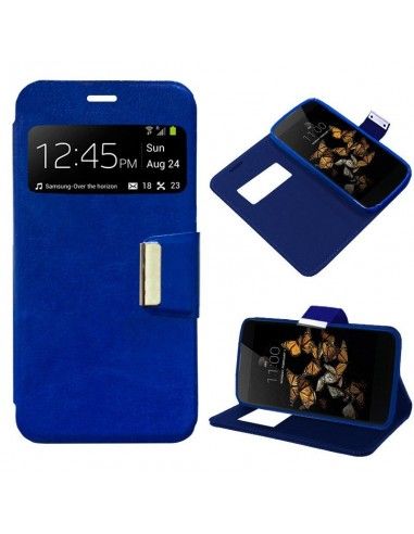 Funda libro soporte TPU LG K8 azul
