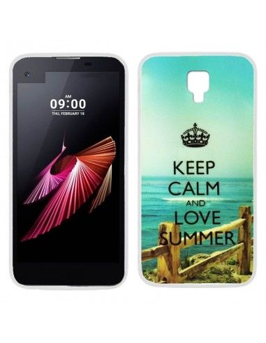 Carcasa TPU LG X Screen diseño Beach