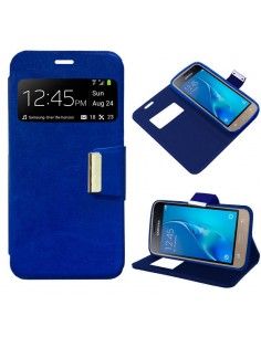 Funda libro soporte TPU Samsung J120 Galaxy J1 (2016) azul