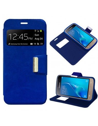 Funda libro soporte TPU Samsung J120 Galaxy J1 (2016) azul