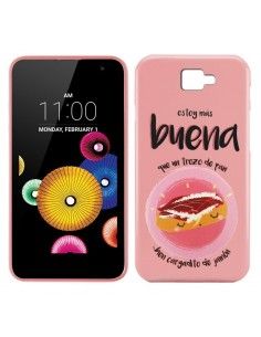 Carcasa TPU LG K4 diseño Frases Emoticonos Jamón