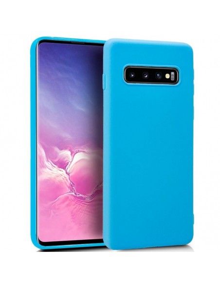 Funda gel TPU Samsung G973 Galaxy S10 celeste