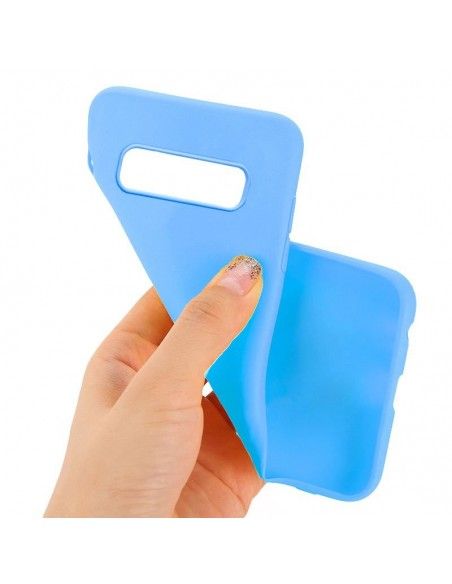 Funda gel TPU Samsung G973 Galaxy S10 celeste