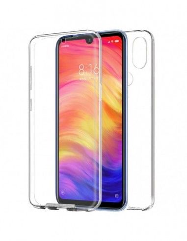 Funda gel TPU 3D Xiaomi Redmi Note 7 / Note 7 Pro transparente (Frontal + trasera)