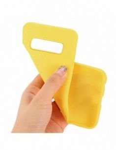 Funda gel TPU Samsung G973 Galaxy S10 amarilla 2