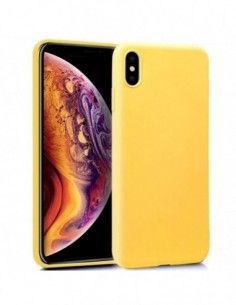 Funda gel TPU iPhone XS Max amarilla