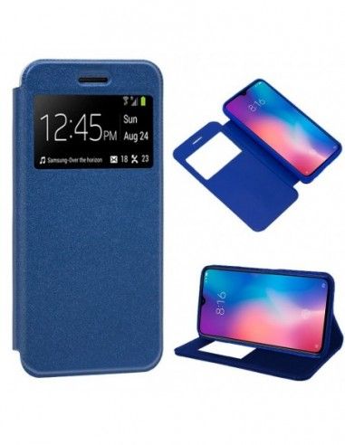 Funda libro soporte TPU Xiaomi Mi 9 azul