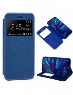 Funda libro soporte TPU Huawei Y7 (2019) azul