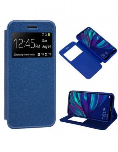 Funda libro soporte TPU Huawei Y7 (2019) azul