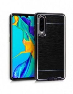 Carcasa aluminio cama TPU Huawei P30 negra