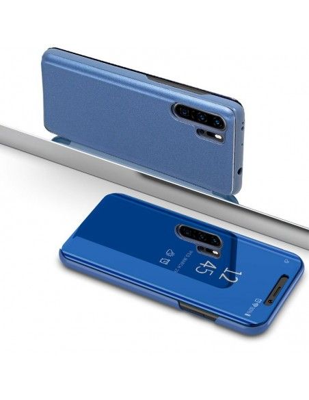 Funda libro soporte Huawei P30 Pro Clear View azul