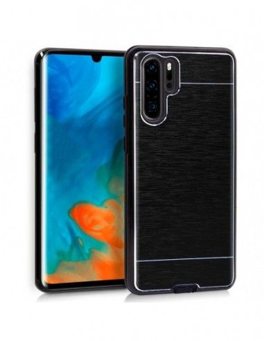 Carcasa aluminio cama TPU Huawei P30 Pro negra