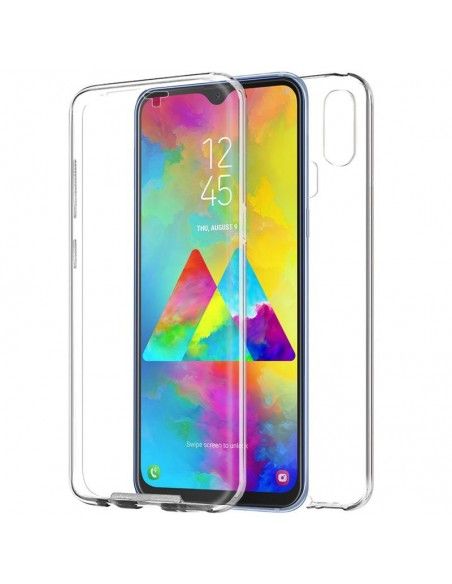 Funda gel TPU 3D Samsung M205 Galaxy M20 transparente (Frontal + Trasera)