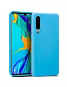 Funda gel TPU Huawei P30 celeste