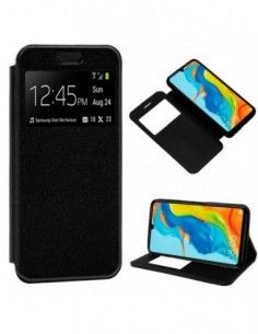 Funda libro soporte TPU Huawei P30 Lite negra