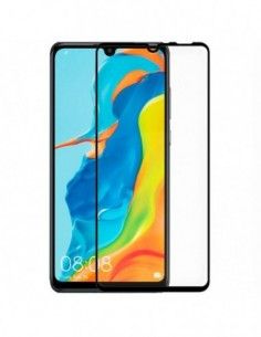Protector pantalla vidrio templado Huawei P30 Lite (Full 3D negro)