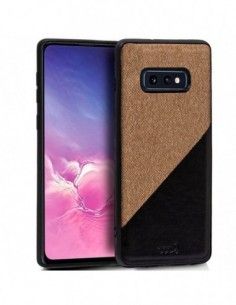 Carcasa TPU Samsung G970 Galaxy S10e diseño bicolor beige