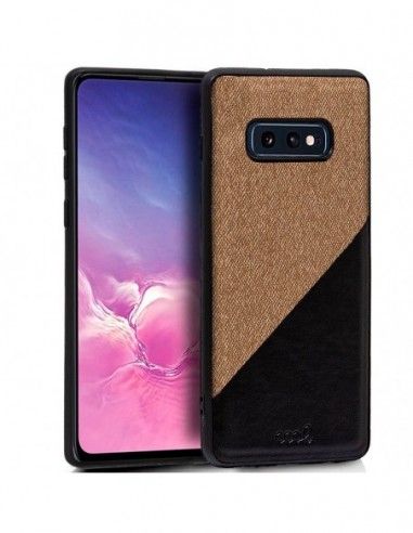 Carcasa TPU Samsung G970 Galaxy S10e diseño bicolor beige