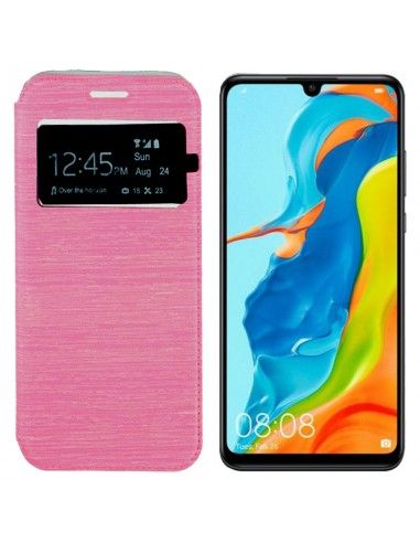 Funda libro soporte TPU Huawei P30 Lite rosa