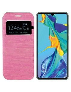 Funda libro soporte TPU Huawei P30 rosa