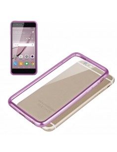 Carcasa TPU Huawei Nova Plus borde metalizado rosa