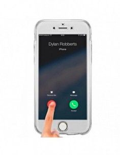 Funda gel TPU 3D iPhone 7 / iPhone 8 transparente (Frontal + trasera) 2