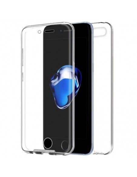 Funda gel TPU 3D iPhone 7 Plus / iPhone 8 Plus transparente (Frontal + trasera)