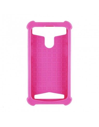 Funda universal reforzada silicona 4,7'' - 5'' pulgadas rosa