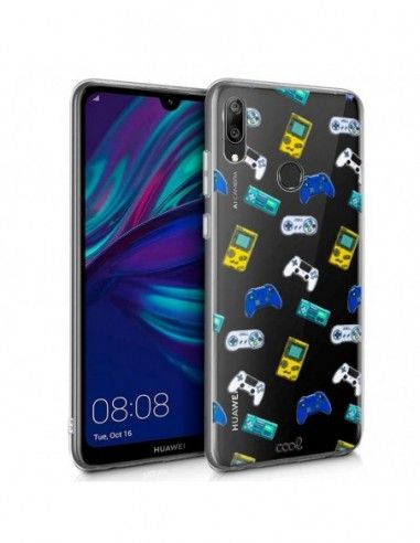 Carcasa TPU transparente Huawei Y7 (2019) Clear diseño Consolas