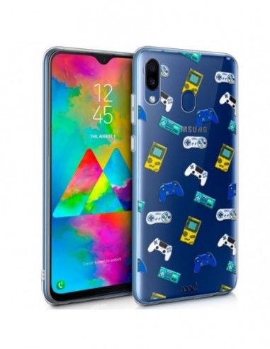 Carcasa TPU transparente Samsung M205 Galaxy M20 Clear diseño Consolas