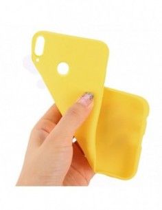 Funda gel TPU Huawei Y7 (2019) amarilla 2