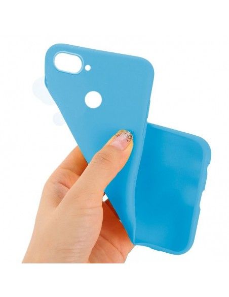 Funda gel TPU Xiaomi Mi 8 Lite celeste