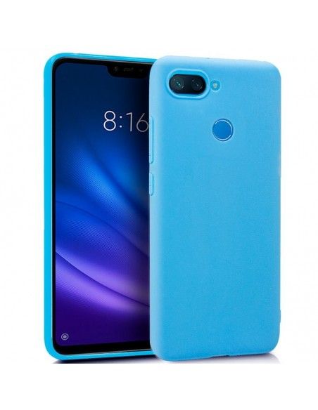 Funda gel TPU Xiaomi Mi 8 Lite celeste