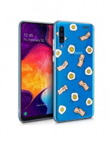 Carcasa TPU transparente Samsung A505 Galaxy A50 / A30s diseño Bacon