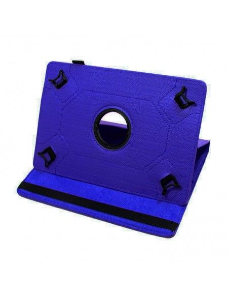 Funda soporte giratorio universal tablet 10" pulgadas azul