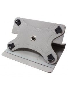 Funda soporte giratorio universal tablets 7'' pulgadas polipiel rosa 2