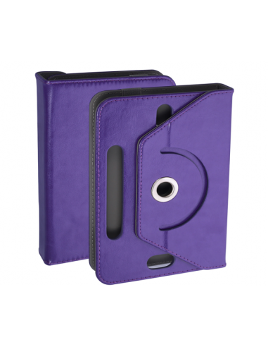 Funda soporte giratorio universal tablets 8'' pulgadas morada