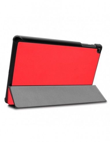 Funda soporte Samsung Galaxy Tab A 2019 10,1 pulgadas (T510-T515) polipiel roja