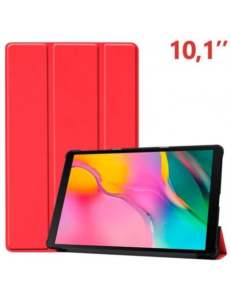 Funda soporte Samsung Galaxy Tab A 2019 10,1 pulgadas (T510-T515) polipiel roja