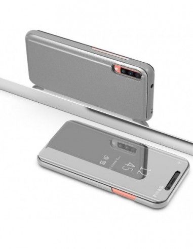 Funda libro soporte Xiaomi Mi 9 SE Clear View plata