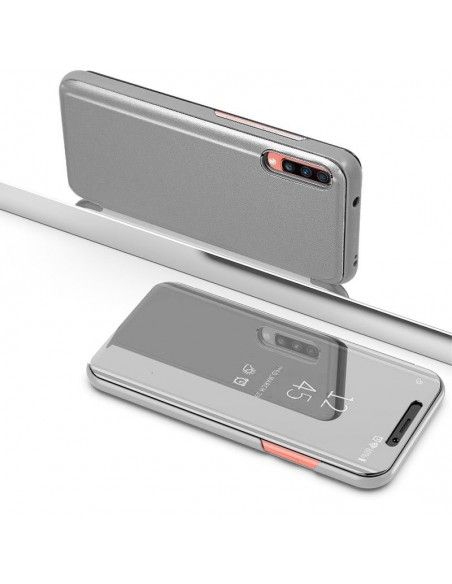 Funda libro soporte Xiaomi Mi 9 SE Clear View plata