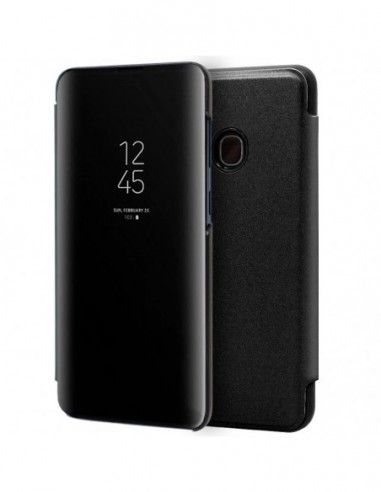 Funda libro soporte Samsung A202 Galaxy A20e Clear View negra