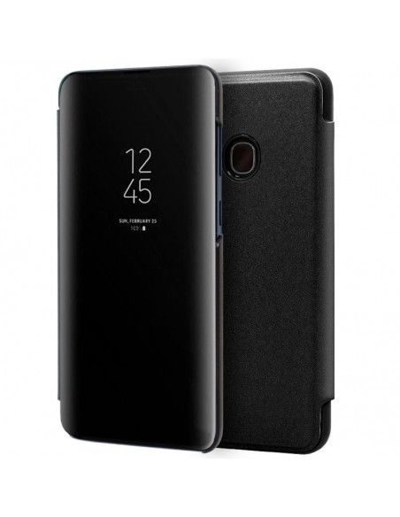 Funda libro soporte Samsung A202 Galaxy A20e Clear View negra