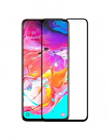 Protector pantalla vidrio templado Samsung A705 Galaxy A70 / A90 5G (Full 3D negro)