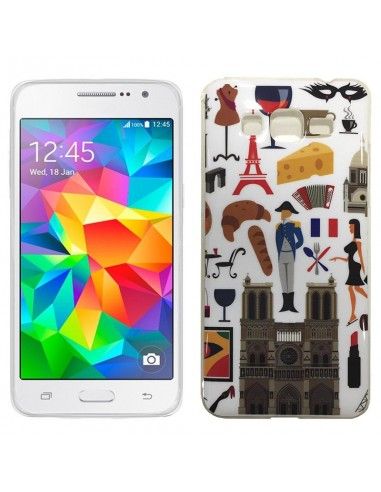 Carcasa TPU Samsung G530 Galaxy Grand Prime diseño French Misc