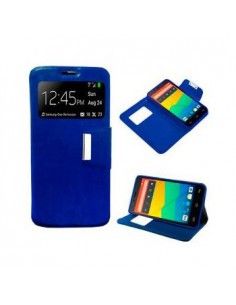 Funda libro soporte TPU BQ Aquaris E4,5 azul